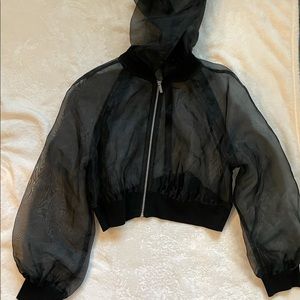 Gabrielle Union New York & Company sheer jacket